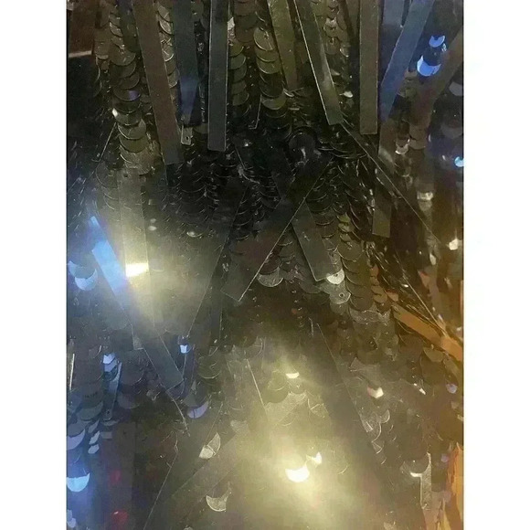 J. Crew Sleeveless Black Sequin Shift Mini Holiday New Year's Dress Size Small - Picture 10 of 10